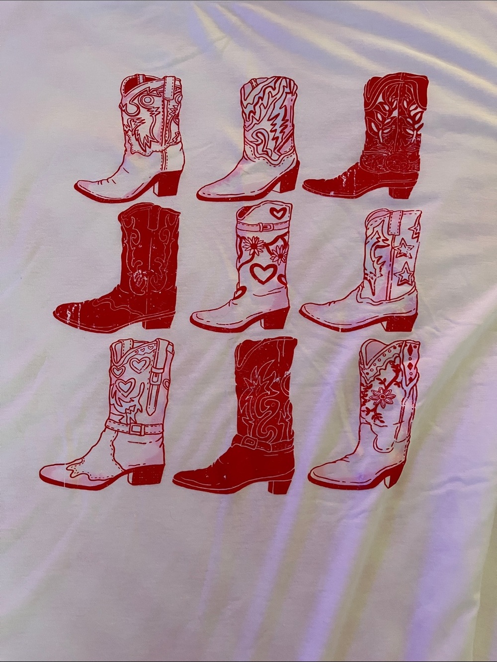 Vintage Style Cowgirl Boots T-Shirt | Nashville Rodeo Graphic Tee